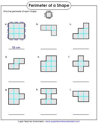 4th grade area and perimeter worksheets