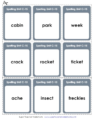 Flashcards Third Grade Spelling