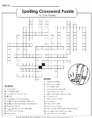 Fourth Grade Spelling Crossword Puzzle