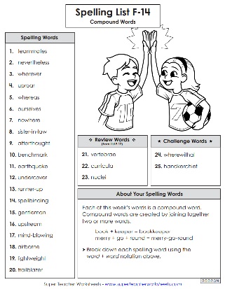 Spelling Units - 6th Grade
