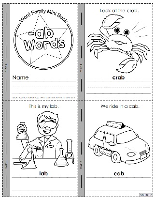Word Family Activities -ab Words